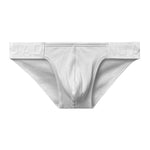 2 Pack Men's Low-Rise High-Cut Ribbed Cotton Bikini
