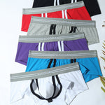 3 Pack Men’s Sexy Cutout Trunks with Lift-up Pouch