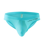 3 Packs of Men's Ice Silk Seamless Convex Pouch Briefs