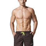 Men’s Neon Drawstring Swim Board Shorts