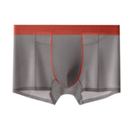 4 Pack Men's Sporty & Breathable Seamless Ice Silk Smooth Trunks