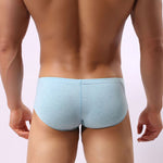 2 Pack Men's U-Pouch Casual Solid Trunks