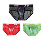 3 Pack Men's Sexy Trendy Comfortable Breathable Briefs