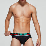 2 Pack Men's Sporty Cut Odor-Control Day-Long Comfort Snug Fit Briefs