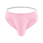2 Pack Men's Low Rise Back Hollow 3D U-convex Large Pouch T-Back Briefs