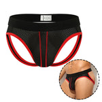 3 Pack Men's Breathable Mesh Sexy Moisture-Wicking 3D Cutting Jockstrap
