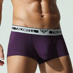 2 Pack Men's Ultra-Soft Breathable Cotton Supportive Fit Sporty Cut Comfy Trunks