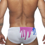 Graffiti Cushioned Men's Swimsuit Briefs