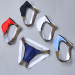 3 Pack Men's Large Pouch Low-Rise Sexy Jockstrap