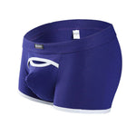 2 Pack Men's Premium Soft Cotton Breathable Pouch Solid Color Supportive Trunks