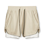 Men's Outdoor Sport Quick-Dry Breathable Double-Layer Activewear Shorts