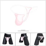 2 Pack Men's Seamless Semi-Transparent Thongs