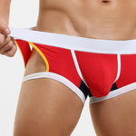 2 Pack Men's Soft Cotton Three-Hole Trunks