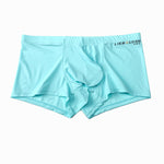 3 Pack Men's Breathable Ice Silk Double-Layered Big Pouch Sexy Boxer Briefs
