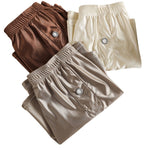 4 Pack Men's Premium Satin Loose-Fit & Breathable Cooling Home Shorts