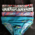 Men's Low-Rise Printed Casual Swim Brief