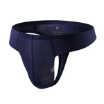 3 Pack Men's Sexy Low-Rise Seamless with Support Pouch Thongs