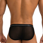 2 Pack Men’s Sexy Striped Mesh Briefs