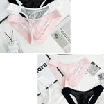 2 Pack Men's No-Waistband Jockstrap with Textured Pattern