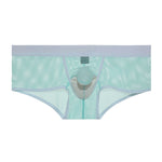 2 Pack Men's Comfy Waistband Separate Pouch & Breathable Mesh Trunks