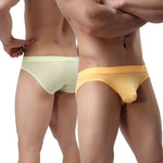 2 Pack Men's Ultra-Thin Ice Silk Briefs