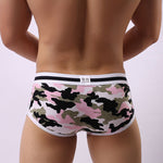 2 Pack Men's Ultra-Soft Bold Prints Sporty Cut Anti-Chafing Snug Fit Trunks