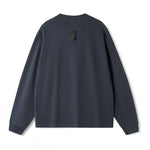 Versatile Long-Sleeve Crewneck Sweatshirt with Small Neckline