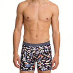 6 Pack Men's Casual Comfort Versatile & Stylish Trendy Prints Boxer Briefs