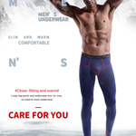 Men's Autumn Johns Underwear 2 in 1 Design Warm Polyester Tights