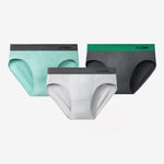 3 Pack Men's Seamless Comfort Anti-Chafing Full Coverage Briefs