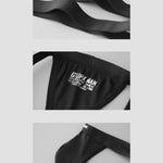 2 Pack Men's Low-Rise Strap Bikini with Support Pouch – Sexy Leg Strap