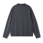 Men's Long-Sleeve Round Neck T-Shirt, Loose and Skin-Friendly Base Layer
