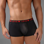 3 Pack Men's Sexy Lace Breathable Comfortable Durable Stretch Silky Touch Trunks