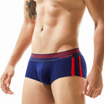 Men's Slim-Fit Cotton Trunks - Low Rise & Lifting Support