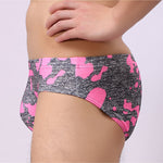 2 Pack Men's Camo Print U-Pouch Briefs