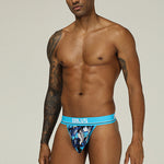 2 Pack Men's Sexy Bold Prints Cooling Lightweight Thong