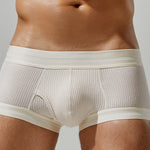 2 Pack Men's Spliced Color Trunks with Functional Fly