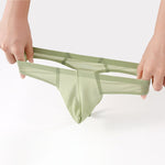 3 Pack Men's Solid Color Seamless Comfort Quick-Dry Breathable Thongs