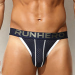 3 Pack Men's High-Cut Mesh Bikini with Contoured Pouch and Tagless Comfort