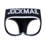 2 Pack Men's Breathable Cotton Skin-Friendly Sexy Low-Rise & Revealing Jockstraps