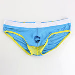 Men's Breathable Cotton Pouch Briefs with Fly