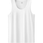 Men's Vests Undershirts with Ultimate Soft Short Sleeve Vests