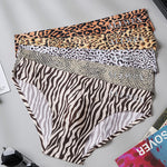 4 Pack Men's U-Pouch Leopard Print Sexy & Contour Fit Briefs
