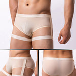 Men’s Sexy Solid Color Suspender Briefs