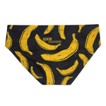 Men's Banana Print Swim Briefs with Removable Pad