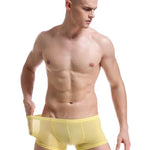 Lightweight Breathable Ice Silk U Contoured Boxers for Men