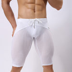 Men’s Athletic Compression Tight Shorts with Drawstring