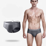 4 Pack Breathable Ice Silk Antibacterial Men's Briefs