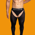 Men's Low-Waist Sexy Hollow Silk-Smooth Semi-Transparent Thermal Pants