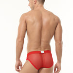 3 Pack Men's Comfortable Sport Fit High-Stretch Mesh Briefs